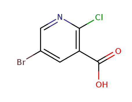 Molecular Structure of 29241-65-4 (5-Bromo-2-chloronicotinic acid)