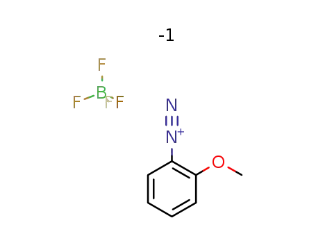 Molecular Structure of 492-95-5 (Benzenediazonium, 2-methoxy-, tetrafluoroborate(1-))