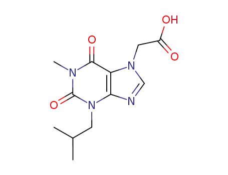 1,2,3,6-Tetrahydro-2,6-dioxo-1-methyl-3-(2-methylpropyl)-7H-purine-7-acetic acid hydrate