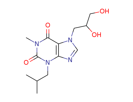 7-(2,3-dihydroxypropyl)-1-methyl-3-(2-methylpropyl)-3,7-dihydro-1H-purine-2,6-dione