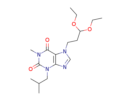 7-(3,3-diethoxypropyl)-1-methyl-3-(2-methylpropyl)-3,7-dihydro-1H-purine-2,6-dione