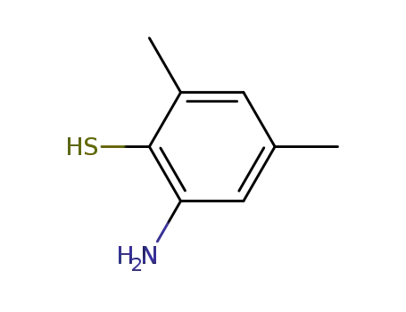 Molecular Structure of 100601-32-9 (Benzenethiol, 2-amino-4,6-dimethyl-)