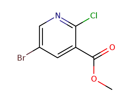 Molecular Structure of 78686-79-0 (Methyl 5-bromo-2-chloropyridine-3-carboxylate)