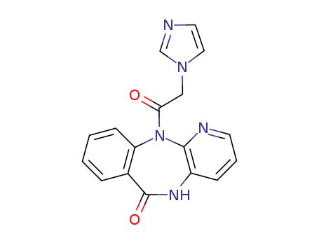 5,11-dihydro-11-<(imidazo-1'-yl)-acetyl>-6H-pyrido<2,3-b><1,4>benzodiazepin-6-one