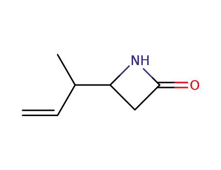 Molecular Structure of 86400-09-1 (2-Azetidinone, 4-(1-methyl-2-propenyl)-)