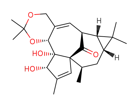 (6S,6aR,7aR,9R,9aS,12S,12aR,12bR)-12,12a-dihydroxy-2,2,7,7,9,11-hexamethyl-4,6,6a,7,7a,8,9,12,12a,12b-decahydro-6,9a-methanocyclopenta[9,10]cyclopropa[5,6]cyclodeca[1,2-d][1,3]dioxin-13-one