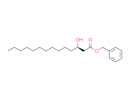 Molecular Structure of 88862-84-4 (benzyl 3-hydroxytetradecanoate)