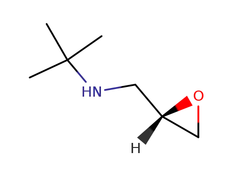 Molecular Structure of 45720-12-5 (Oxiranemethanamine, N-(1,1-dimethylethyl)-, (S)-)