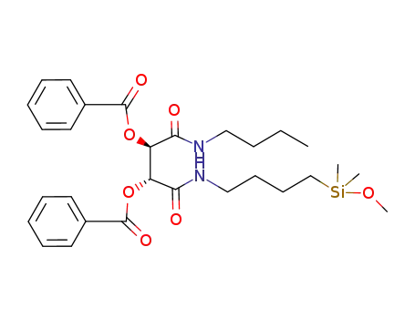 (2R,3R)-2,3-Dibenzoyl-N-butyl-N'-<3-(dimethylmethoxysilyl)propyl>weinsaeure-diamid