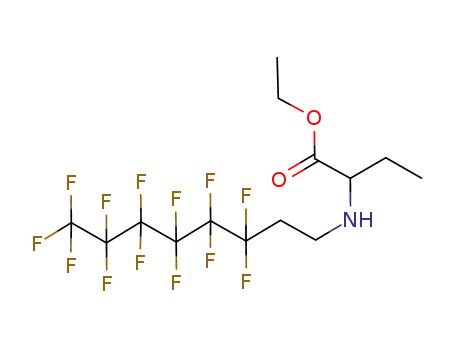 Butanoic acid, 2-[(3,3,4,4,5,5,6,6,7,7,8,8,8-tridecafluorooctyl)amino]-,
ethyl ester