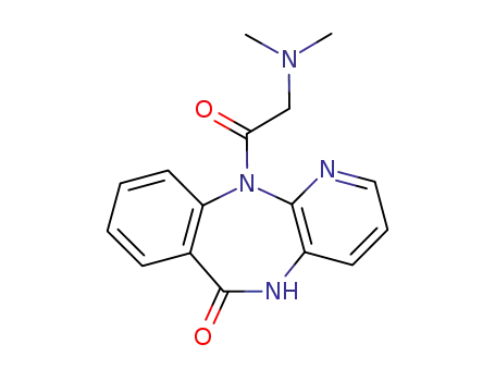 5,11-dihydro-11-<2-(dimethylamino)-1-oxoethyl>-6H-pyrido<2,3-b><1,4>benzodiazepin-6-one