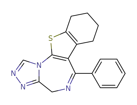 6-phenyl-7,8,9,10-tetrahydro-4H-benzo[4,5]thieno[3,2-f][1,2,4]triazolo[4,3-a][1,4]diazepine