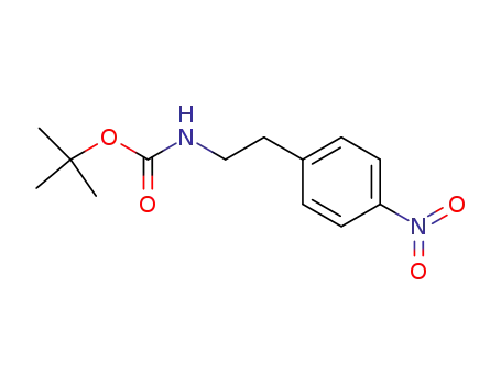 Molecular Structure of 144226-16-4 (Carbamic acid, [2-(4-nitrophenyl)ethyl]-, 1,1-dimethylethyl ester)