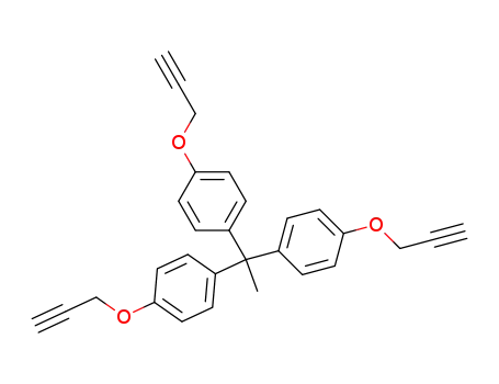 Molecular Structure of 97920-65-5 (Benzene, 1,1',1''-ethylidynetris[4-(2-propynyloxy)-)