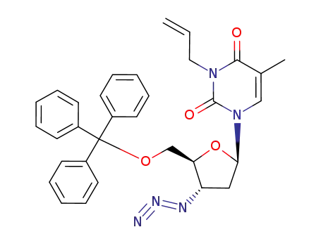 3-allyl-3'-azido-3'-deoxy-5'-O-tritylthymidine