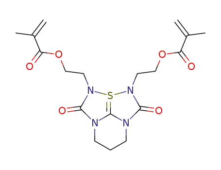 2-Methyl-acrylic acid 2-{3-[2-(2-methyl-acryloyloxy)-ethyl]-1,4-dioxo-3,4,6,7-tetrahydro-5H-2aλ4-thia-2,3,4a,7a-tetraaza-cyclopenta[cd]inden-2-yl}-ethyl ester