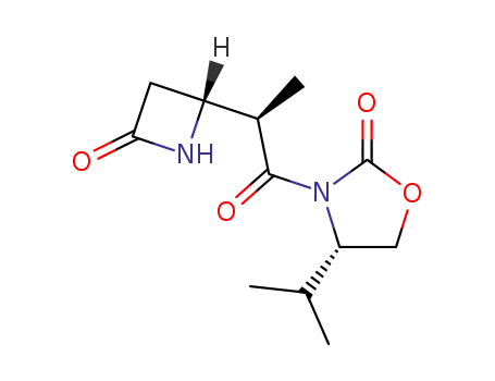 (S)-4-Isopropyl-3-[(R)-2-((R)-4-oxo-azetidin-2-yl)-propionyl]-oxazolidin-2-one