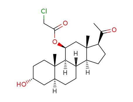 3α-hydroxy-11β-chloroacetoxy-5α-pregnan-20-one
