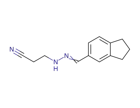 3-{N'-[1-Indan-5-yl-meth-(Z)-ylidene]-hydrazino}-propionitrile