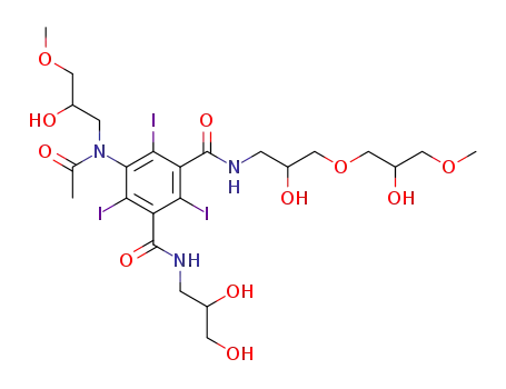 5-[Acetyl-(2-hydroxy-3-methoxy-propyl)-amino]-N-(2,3-dihydroxy-propyl)-N'-[2-hydroxy-3-(2-hydroxy-3-methoxy-propoxy)-propyl]-2,4,6-triiodo-isophthalamide