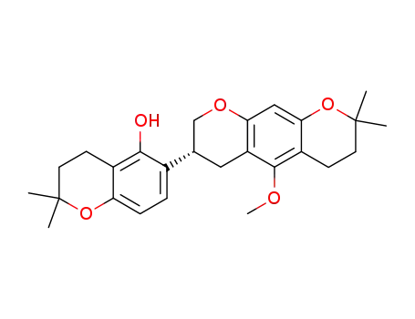 6-((R)-5-Methoxy-8,8-dimethyl-3,4,7,8-tetrahydro-2H,6H-pyrano[3,2-g]chromen-3-yl)-2,2-dimethyl-chroman-5-ol
