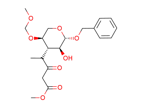 phenylmethyl 3-deoxy-4-O-(methoxymethyl)-3-(4-methoxy-1-methyl-2,4-dioxobutyl)-β-L-xylopyranoside