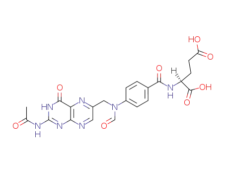 N-(N2-acetyl-10-formyl-pteroyl)-L-glutamic acid