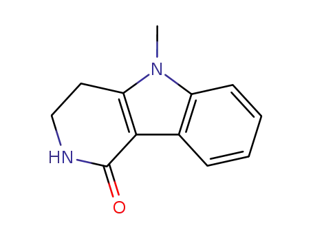 Molecular Structure of 122852-75-9 (2,3,4,5-Tetrahydro-5-methyl-1H-pyrido[4,3-b]indol-1-one)