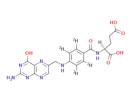 Molecular Structure of 171777-72-3 (Folic Acid-D4)