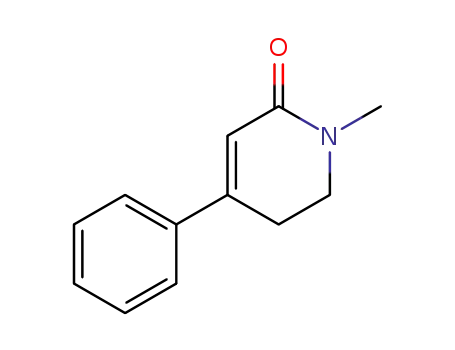 Molecular Structure of 94515-22-7 (1-methyl-4-phenyl-5,6-dihydropyridin-2(1H)-one)