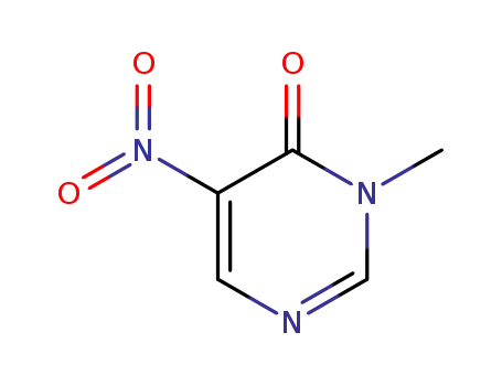 Molecular Structure of 17758-33-7 (4(3H)-Pyrimidinone, 3-methyl-5-nitro-)