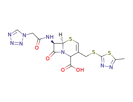 (6R,7R)-3-(5-Methyl-[1,3,4]thiadiazol-2-ylsulfanylmethyl)-8-oxo-7-(2-tetrazol-1-yl-acetylamino)-5-thia-1-aza-bicyclo[4.2.0]oct-3-ene-2-carboxylic acid