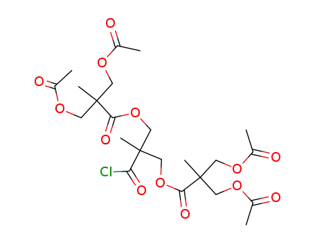 3-Acetoxy-2-acetoxymethyl-2-methyl-propionic acid 3-(3-acetoxy-2-acetoxymethyl-2-methyl-propionyloxy)-2-chlorocarbonyl-2-methyl-propyl ester