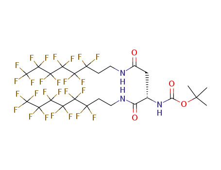 [(S)-1,2-Bis-(3,3,4,4,5,5,6,6,7,7,8,8,8-tridecafluoro-octylcarbamoyl)-ethyl]-carbamic acid tert-butyl ester