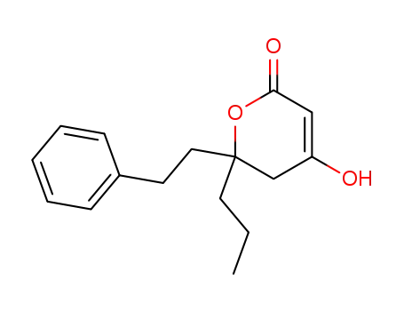 5,6-dihydro-4-hydroxy-6-phenethyl-6-propyl-2H-pyran-2-one