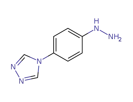Molecular Structure of 154594-16-8 (4H-1,2,4-Triazole,4-(4-hydrazinophenyl)-(9CI))