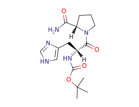 N,3-Bis{[(2-methyl-2-propanyl)oxy]carbonyl}-D-histidyl-L-prolinamide