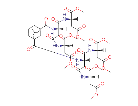 (S)-2-[(S)-2-({3-[(S)-1,2-Bis-((S)-1,2-bis-methoxycarbonyl-ethylcarbamoyl)-ethylcarbamoyl]-adamantane-1-carbonyl}-amino)-3-((S)-1,2-bis-methoxycarbonyl-ethylcarbamoyl)-propionylamino]-succinic acid dimethyl ester