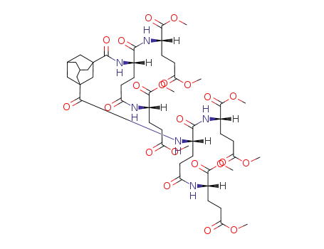 (S)-2-[(S)-2-({3-[(S)-1,3-Bis-((S)-1,3-bis-methoxycarbonyl-propylcarbamoyl)-propylcarbamoyl]-adamantane-1-carbonyl}-amino)-4-((S)-1,3-bis-methoxycarbonyl-propylcarbamoyl)-butyrylamino]-pentanedioic acid dimethyl ester