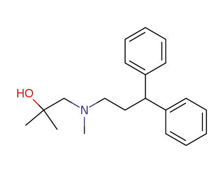 Molecular Structure of 100442-33-9 (2,N-Dimethyl-N-(3,3-diphenylpropyl)-1-amino-2-propanol)