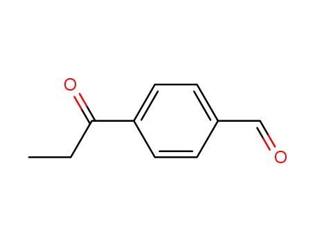 Molecular Structure of 208453-24-1 (Benzaldehyde, 4-(1-oxopropyl)-)
