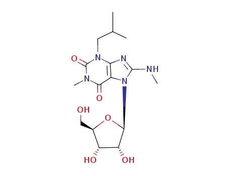 7-((2R,3R,4S,5R)-3,4-Dihydroxy-5-hydroxymethyl-tetrahydro-furan-2-yl)-3-isobutyl-1-methyl-8-methylamino-3,7-dihydro-purine-2,6-dione