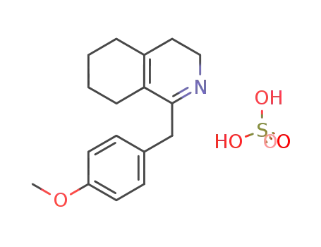 1-(4-methoxybenzyl)-3,4,5,6,7,8-hexahydro-isoquinoline hydrogen sulphate
