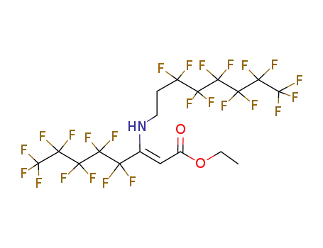 (Z)-4,4,5,5,6,6,7,7,8,8,8-Undecafluoro-3-(3,3,4,4,5,5,6,6,7,7,8,8,8-tridecafluoro-octylamino)-oct-2-enoic acid ethyl ester