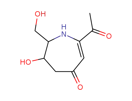 2-acetyl-6-hydroxy-7-(hydroxymethyl)-1,5,6,7-tetrahydro-4H-azepinone