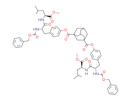 Adamantane-1,3-dicarboxylic acid bis-{4-[(S)-2-benzyloxycarbonylamino-2-((S)-1-methoxycarbonyl-3-methyl-butylcarbamoyl)-ethyl]-phenyl} ester