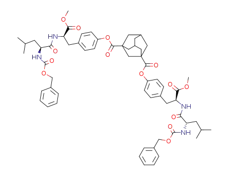 adamantane-1,3-dicarboxylic acid bis-{4-[2-(2-benzyloxycarbonylamino-4-methyl-pentanoylamino)-2-methoxycarbonyl-ethyl]-phenyl} ester