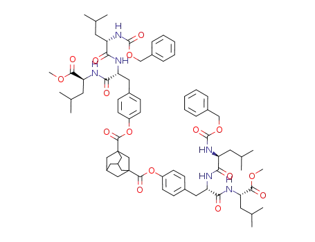adamantane-1,3-dicarboxylic acid bis-{4-[2-(2-benzyloxycarbonylamino-4-methyl-pentanoylamino)-2-(1-methoxycarbonyl-3-methyl-butylcarbamoyl)-ethyl]-phenyl} ester