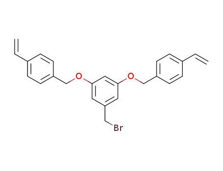 Molecular Structure of 199277-76-4 (Benzene, 1-(bromomethyl)-3,5-bis[(4-ethenylphenyl)methoxy]-)