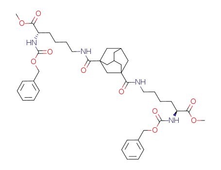 (S)-2-Benzyloxycarbonylamino-6-{[3-((S)-5-benzyloxycarbonylamino-5-methoxycarbonyl-pentylcarbamoyl)-adamantane-1-carbonyl]-amino}-hexanoic acid methyl ester